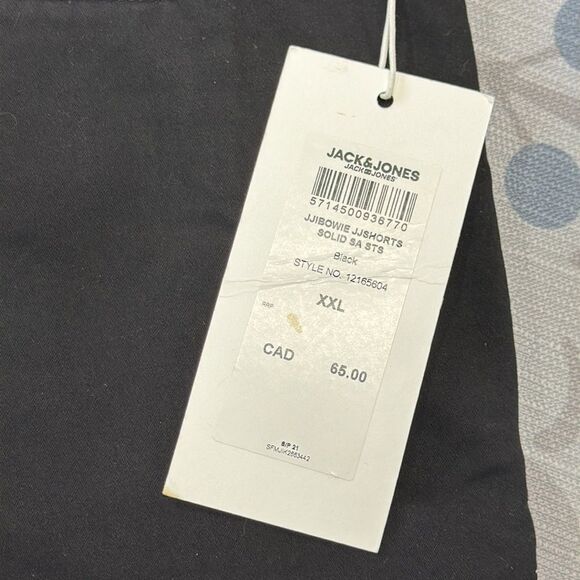 Brand New Jack & Jones black short sz XXL - Picture 2 of 6